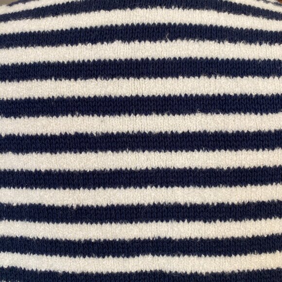 J Crew Nautical Striped Chenille Open Front Cardigan French Girl Coastal Peppy-M - Picture 11 of 16